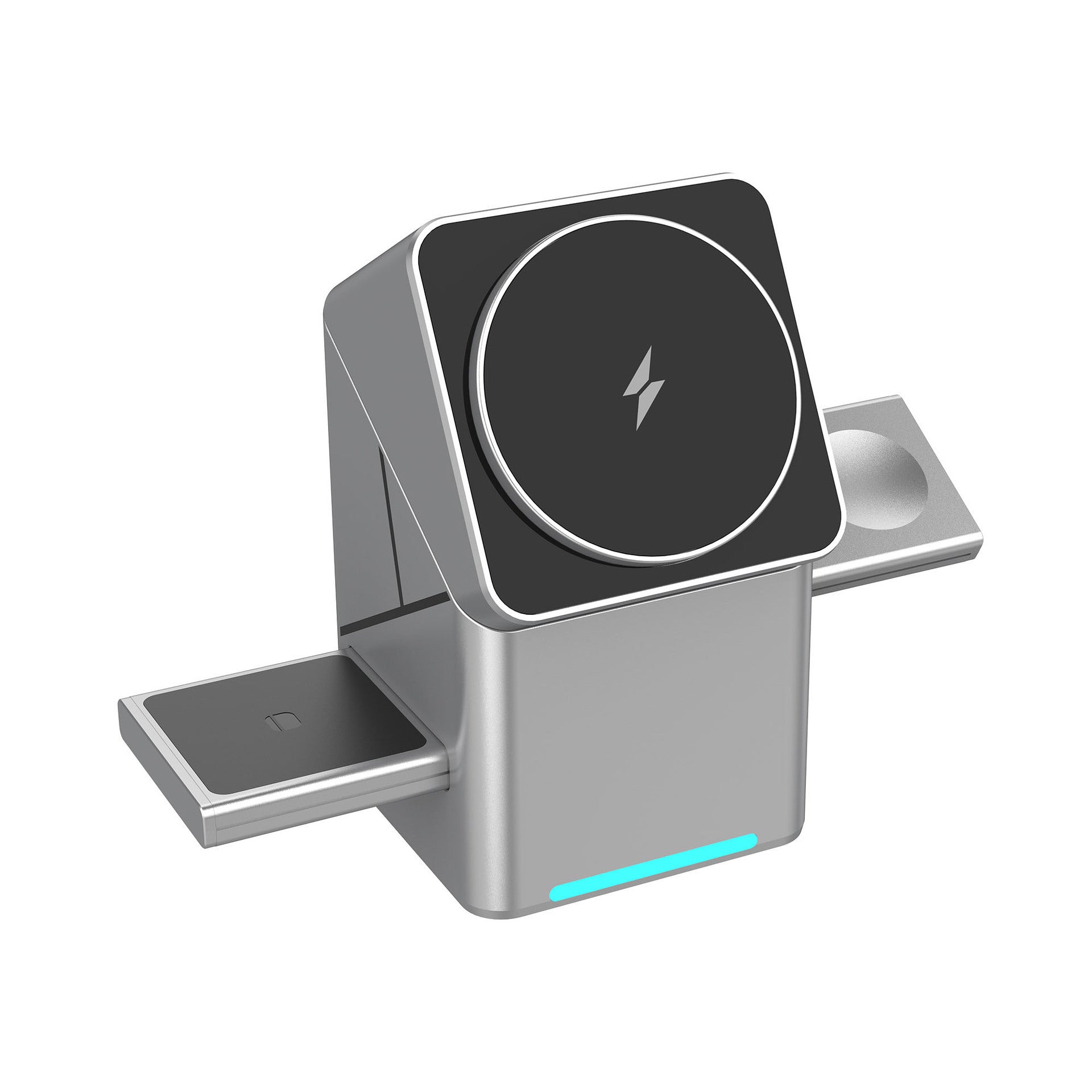 Spot Rubik's Cube Wireless Charging Three-in-One Magnetic Suction Rotating Bracket Suitable for Apple Watch Headset Mobile Phone Charging Base