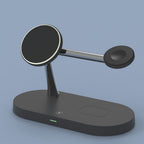 New five-in-one wireless charger15WVertical fast charging is suitable for wireless charging of Apple phones, watches, and headphones
