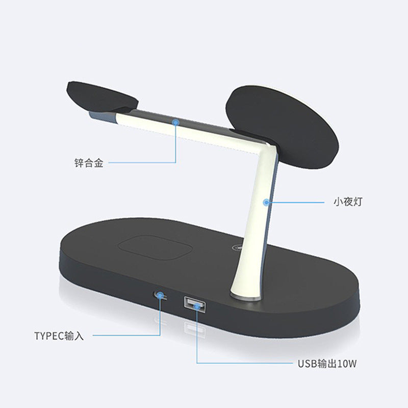 New five-in-one wireless charger15WVertical fast charging is suitable for wireless charging of Apple phones, watches, and headphones